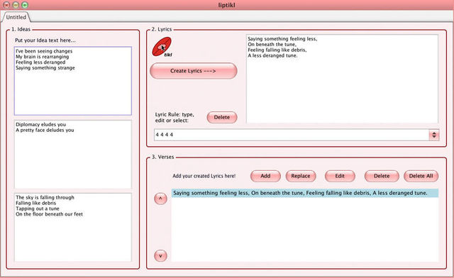 Inretmorphic liptikl: a lyrics generator!